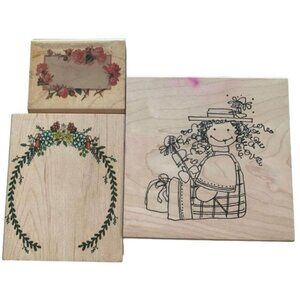 Flower Girl Rubber Stamp Set #26